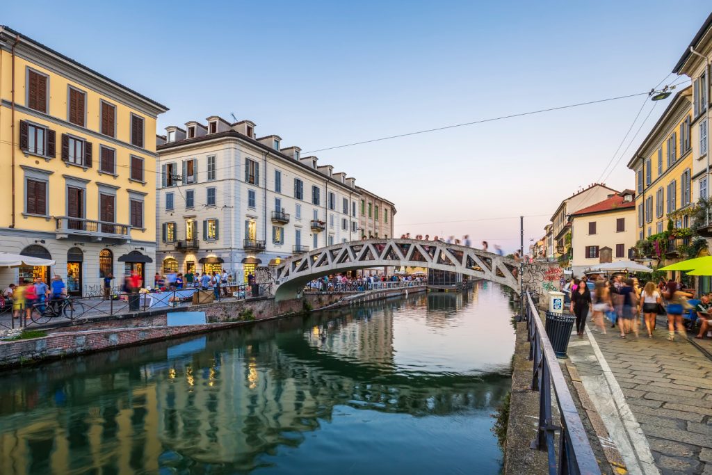 Étuduer à l'université Bocconi : vue des fameux Navigli de Milan